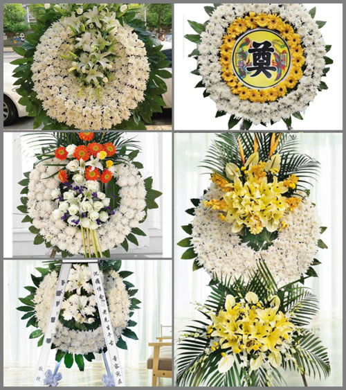 江苏泰州靖江市西来镇桐村村花圈速递